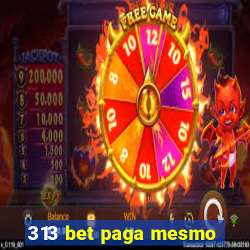 313 bet paga mesmo